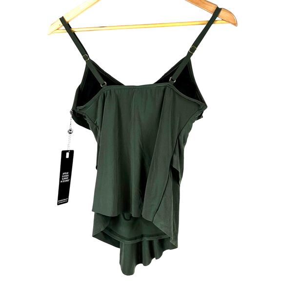 Magicsuit Rita Tankini Top Military Green Women's Size 8 New With Tags Condition - Picture 3 of 9